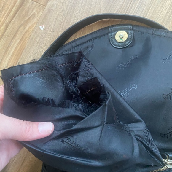 Fossil crossbody genuine leather flap bag - Picture 7 of 8